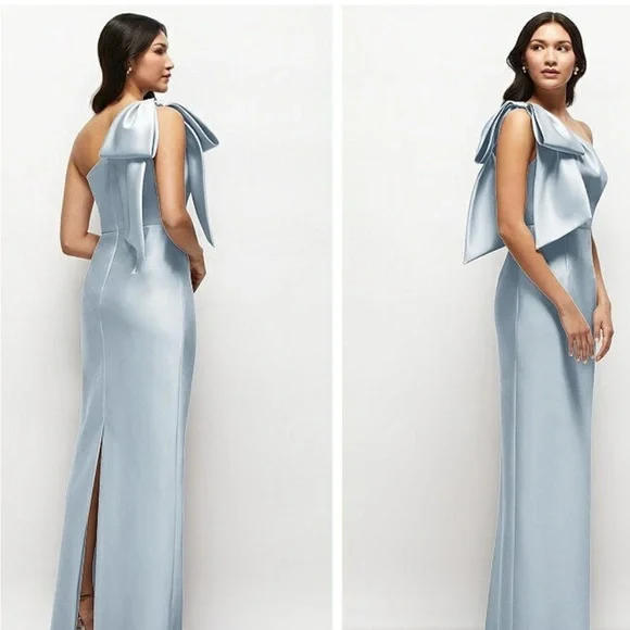 ALFRED SUNG One-Shoulder Bridesmaid Dress Maxi